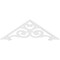 Ekena Millwork Pitch Hurley Architectural Grade PVC Gable Pediment, 36"W x 12"H x 1"P (8/12) GPP036X012X100HUR - alternate 4
